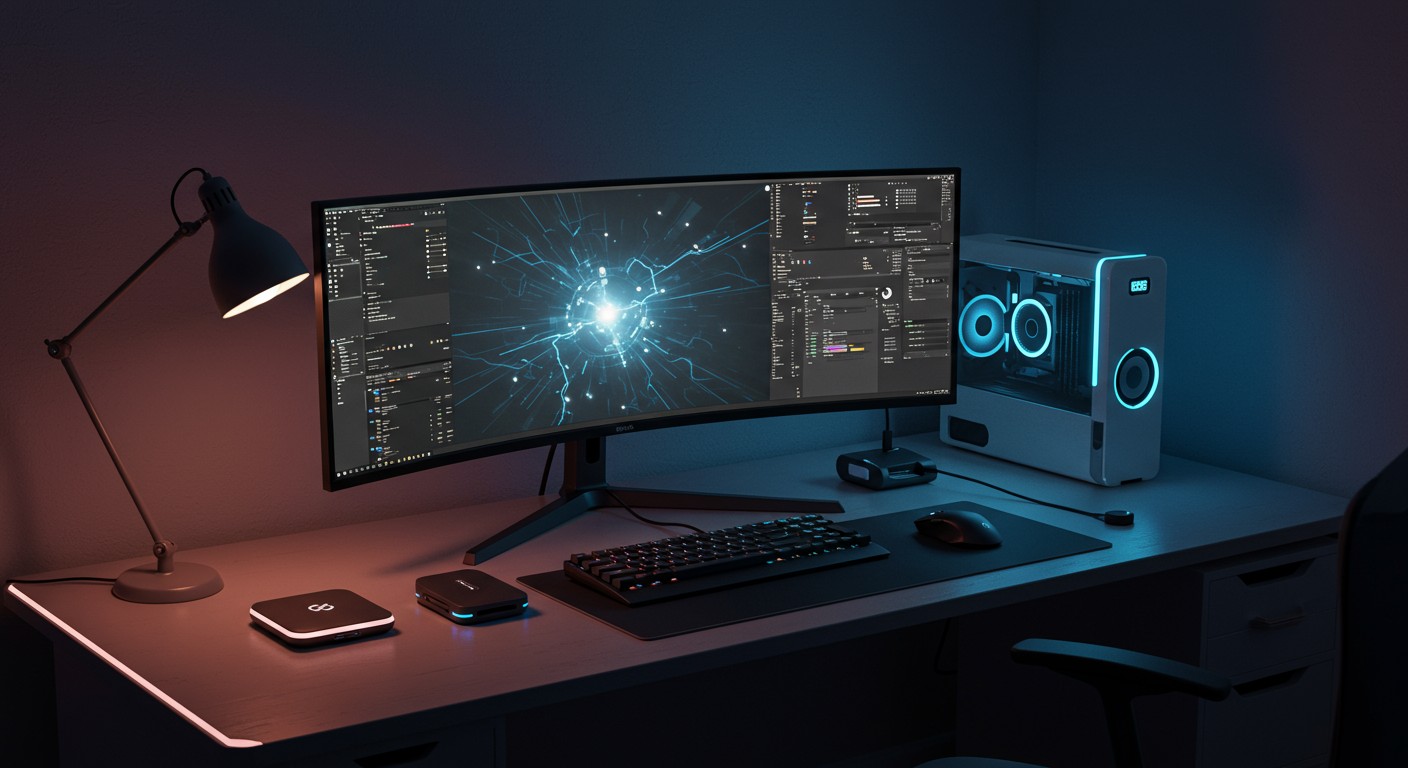 Download High Tech Office Setup Images – 100 Cinematic JPGs (Royalty-Free)