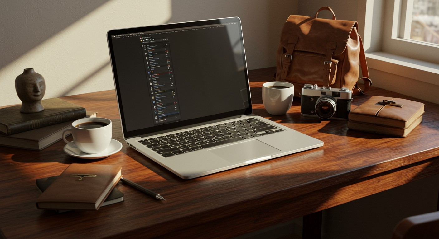 Download Digital Nomad Workspace Images – 100 Cinematic JPGs (Royalty-Free)