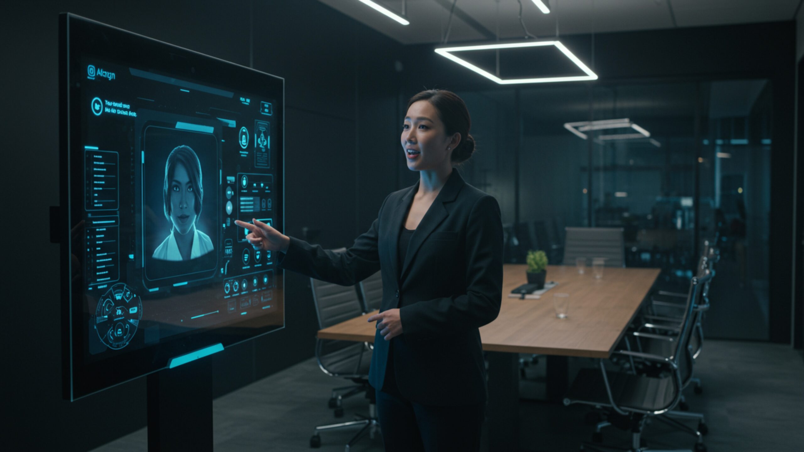 Download Voice AI Demo in Smart Boardroom 4K Images – 100 Cinematic 4K JPGs (Royalty-Free)