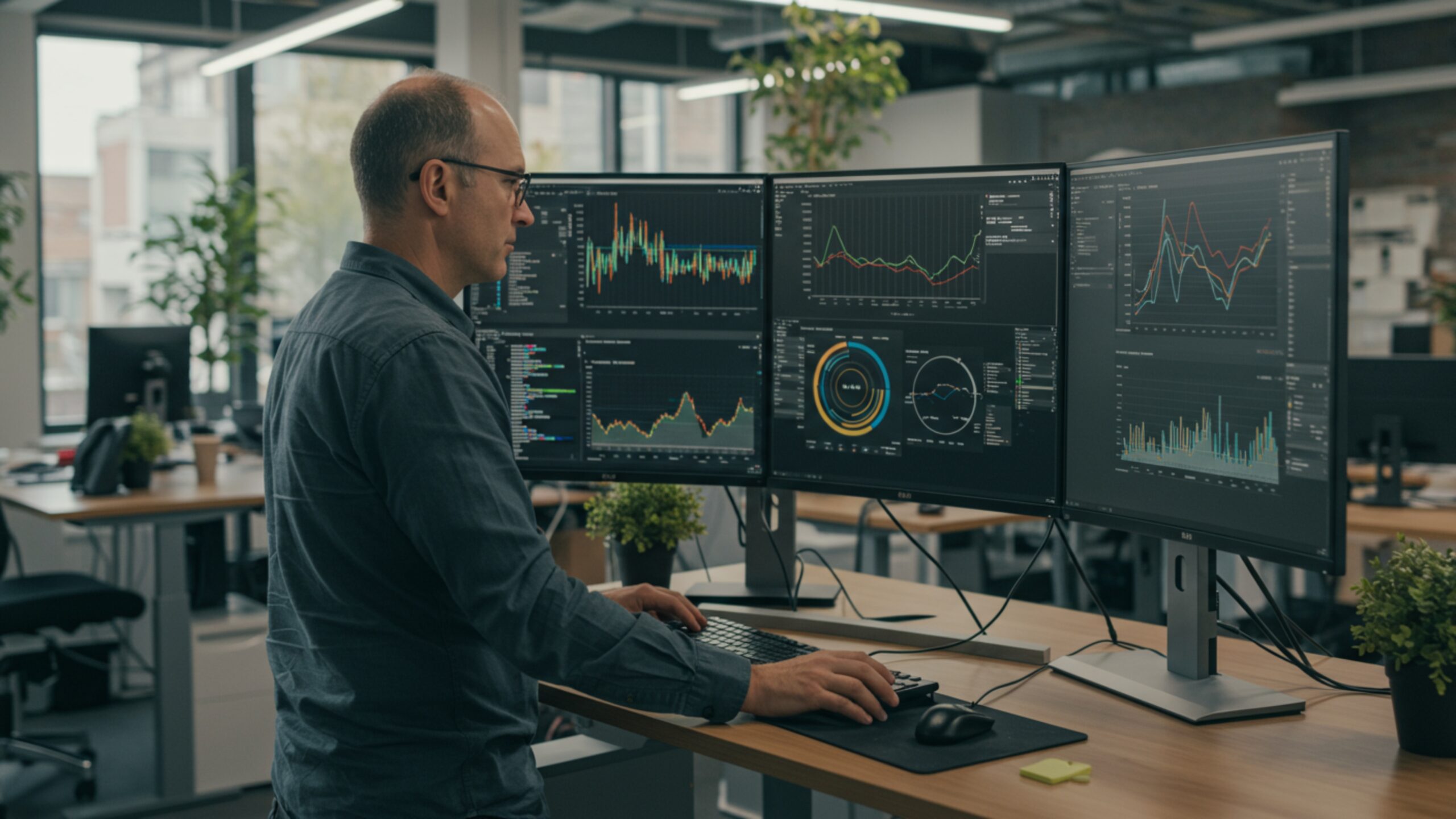 Download Data Scientist at Standing Desk 4K Images – 100 Cinematic 4K JPGs (Royalty-Free)