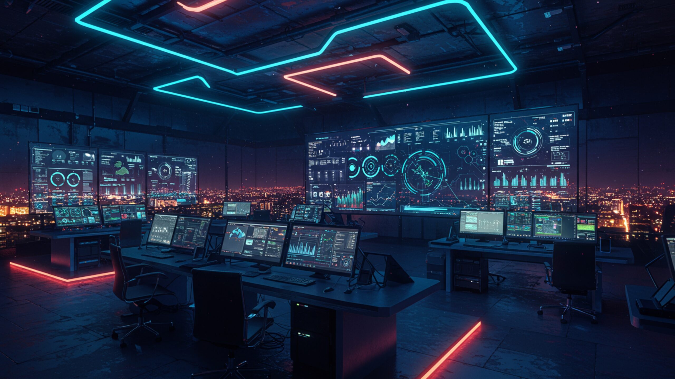 Download Smart City Control Center Images  – 100 Cinematic 4K JPGs (Royalty-Free)